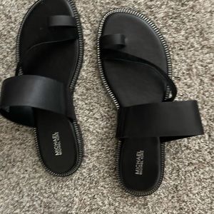 Black Michael Kors sandals from this summer. Never worn and size 9